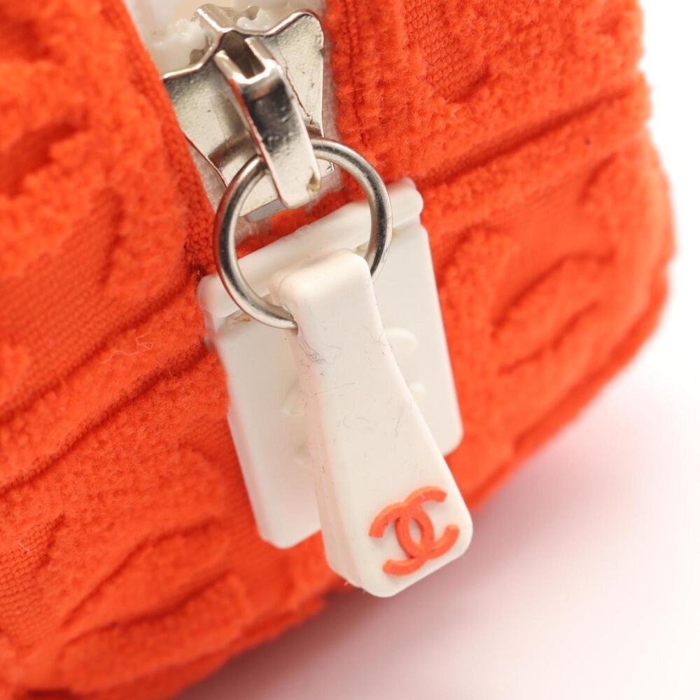 CHANEL Orange Logo Pouch - Picture 8 of 8
